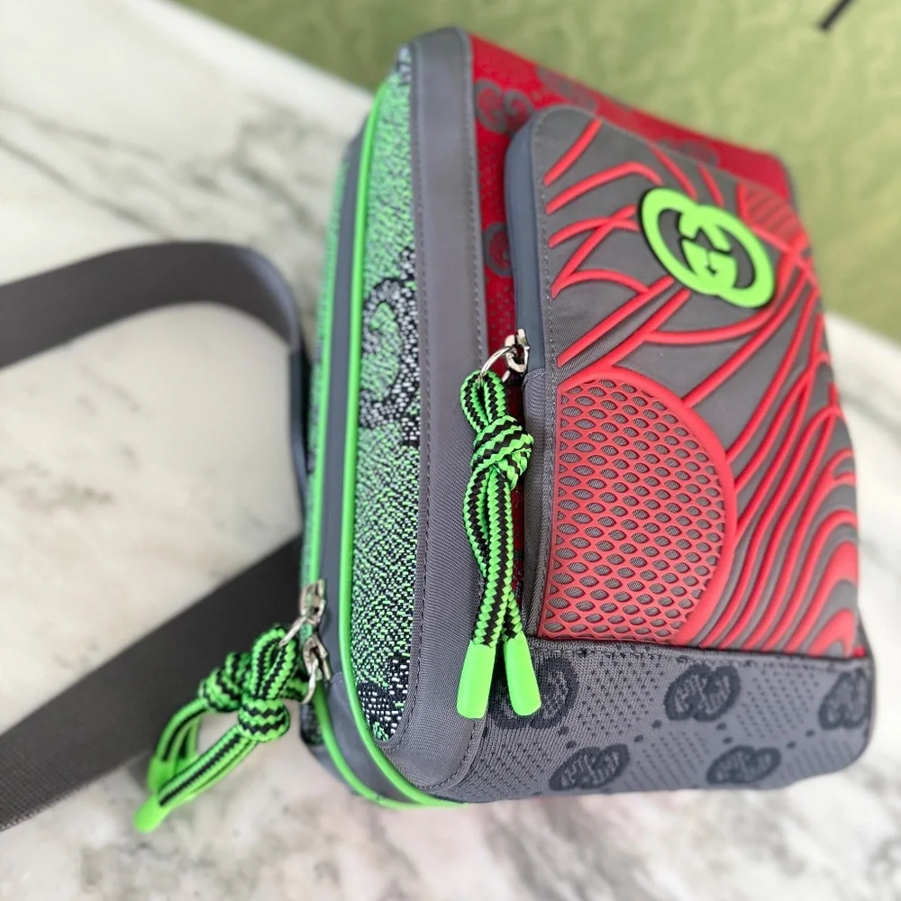 Gucci‎ 763430 Two-way Jersey GG Cloth backpack